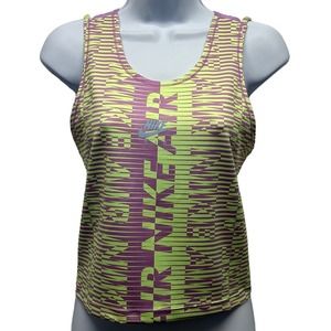 Nike Air Dri-Fit Women’s Sz Med Athletic Tank Top Green & Purple NWOT, V498